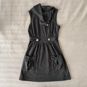 Cute Grey Collared Dress